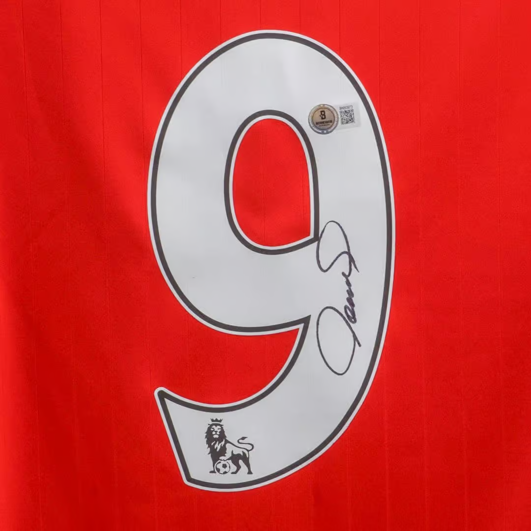 Fernando Torres Signed Liverpool FC Home Soccer Jersey #9 with Beckett COA